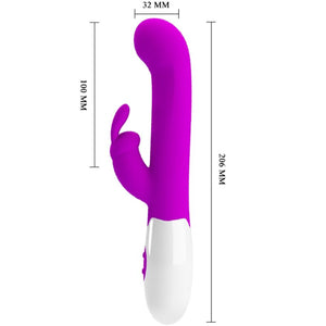 PRETTY LOVE - VIBRADOR CONEJO CENTAURO 30 MODOS DE VIBRACIÓN MORADO