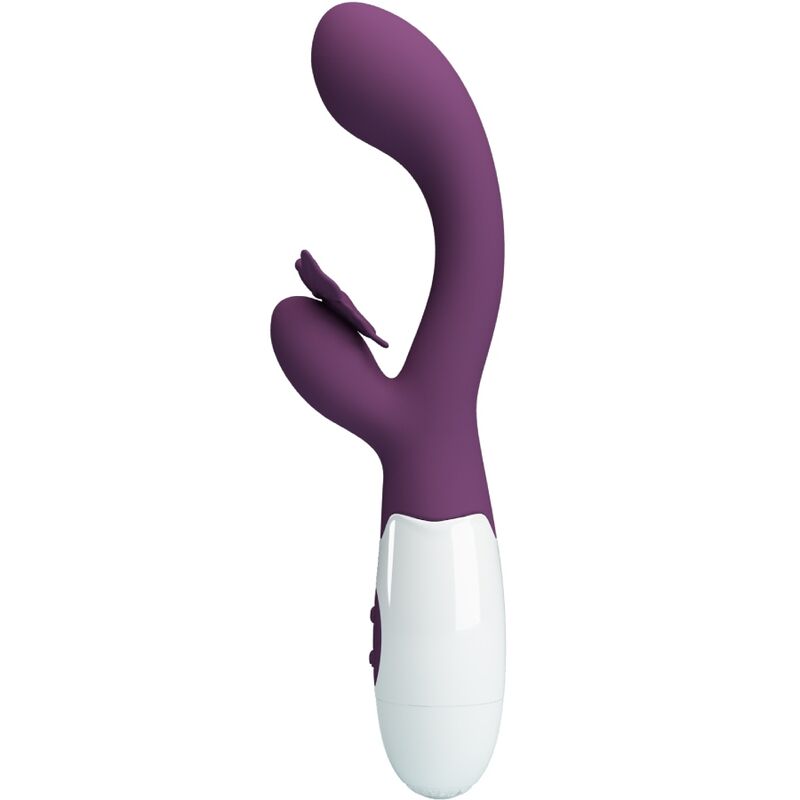 PRETTY LOVE - BUTTERFLY KISS VIBRADOR RABBIT Y ESTIMULADOR DE PUNTO G MORADO
