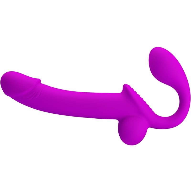 PRETTY LOVE - KELPIE DOBLE STRAP-ON ESTIMULADOR VIBRADOR MORADO