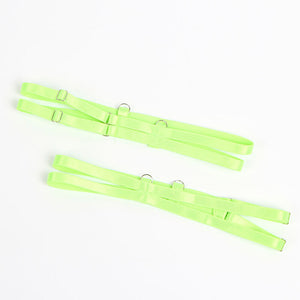 SUBBLIME - 955328 SUJETADOR COMPLETO DE ENCAJE CON LIGUERO VERDE Y AZUL L/XL