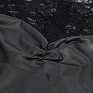 SUBBLIME - 955595 LONG-SLEEVED DRESS WITH LACE BLACK S/M