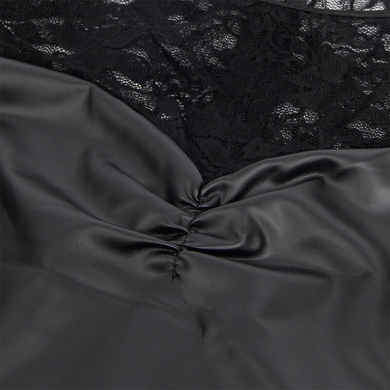 SUBBLIME - 955595 LONG-SLEEVED DRESS WITH LACE BLACK S/M
