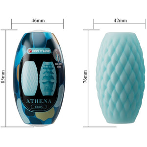 PRETTY LOVE - ATHENA EROS MASTURBADOR MASCULINO DE SILICONA AZUL CIELO