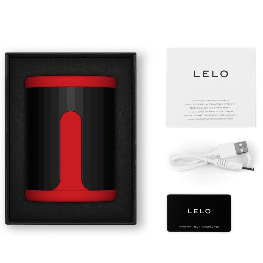 LELO - F2S™ MASTURBATOR MASCULINO ROJO TEAL