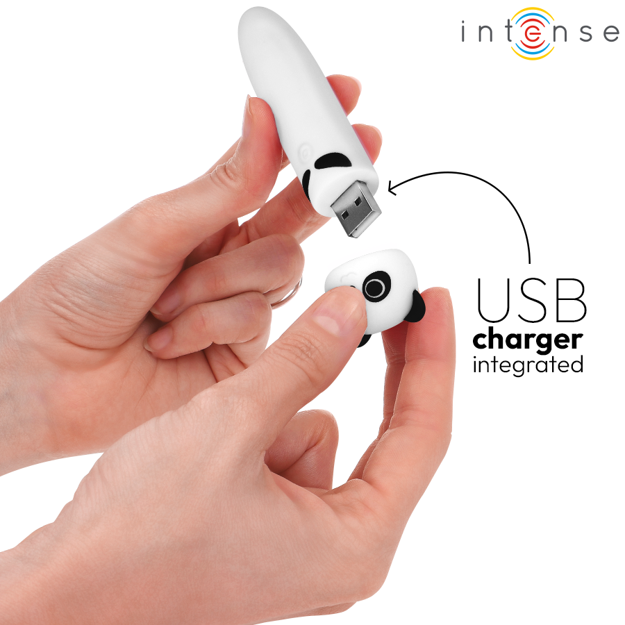 INTENSE - POH PANDA VIBRATORE BULLET RICARICABILE USB 10 X 2,2 CM