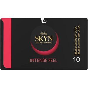 SKYN - CONDOM TEXTURED INTENSE FEEL WITH WAVY DESIGN 10 COUNT