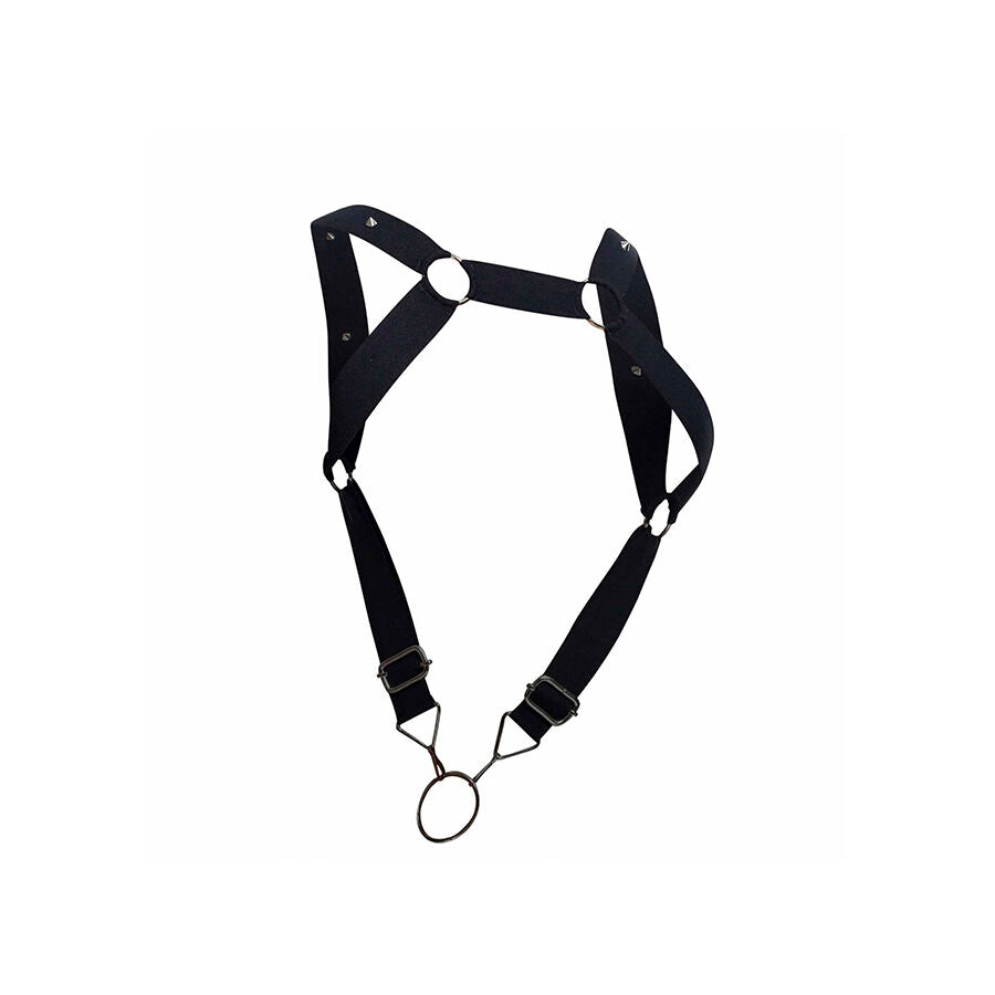 MOB - BLACK STRAIGHT-BACK DUNGEON HARNESS ONE SIZE