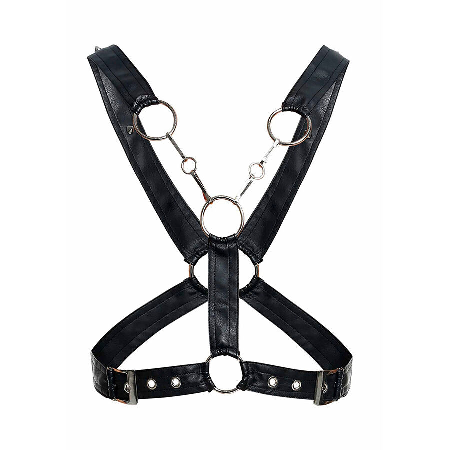 MOB - DNGEON BLACK CROSS CHAIN HARNESS ONE SIZE
