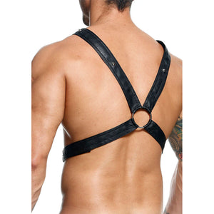 MOB - DNGEON BLACK CROSS CHAIN HARNESS ONE SIZE