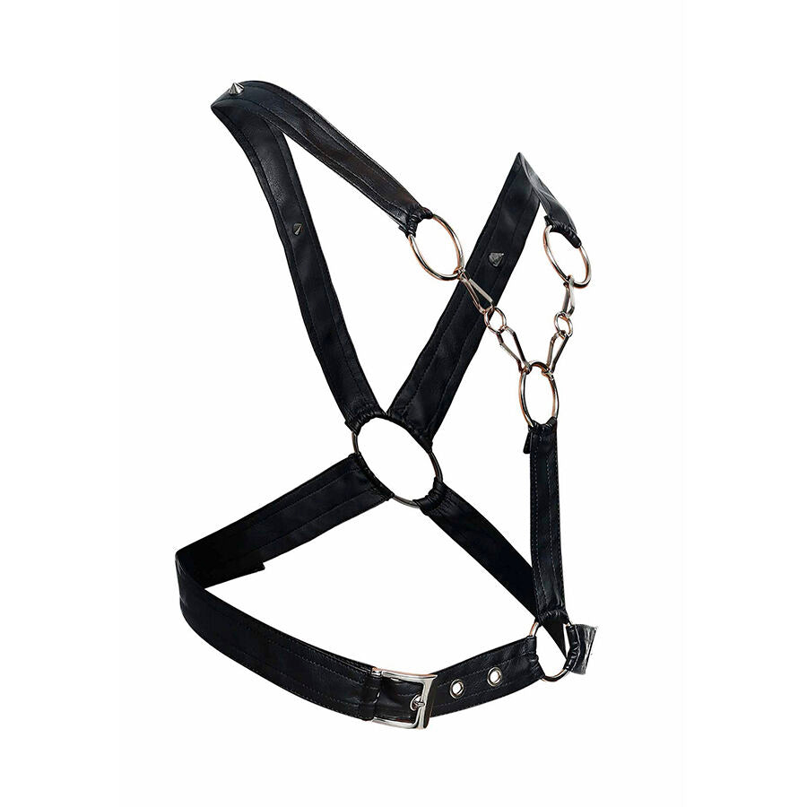 MOB - DNGEON BLACK CROSS CHAIN HARNESS ONE SIZE