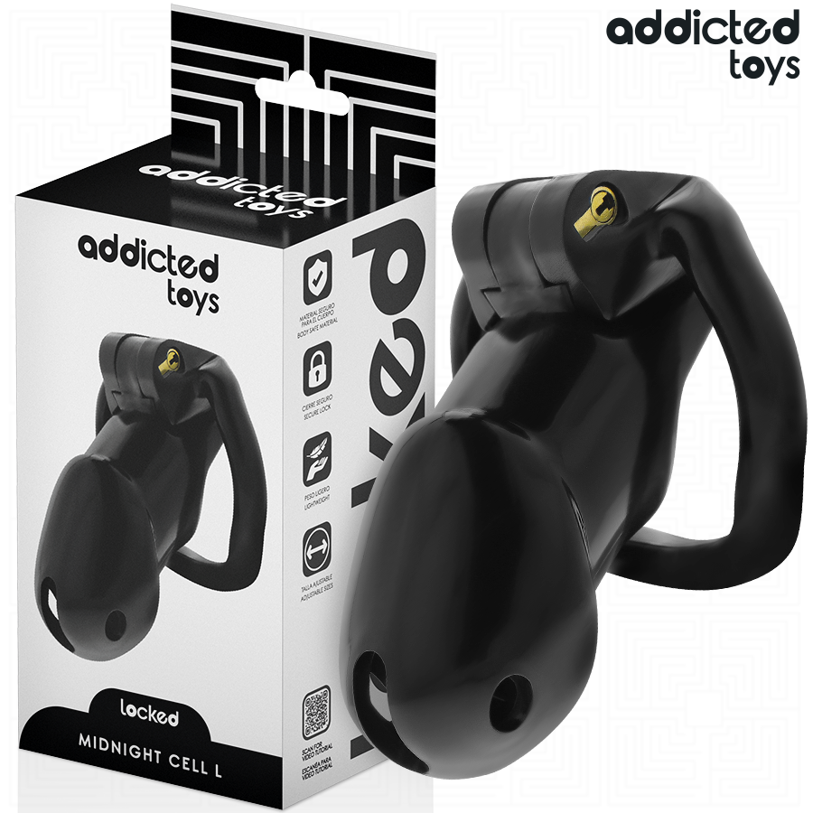 ADDICTED TOYS LOCKED - MINDNIGHT CELL GABBIA PER PENE TALLA L