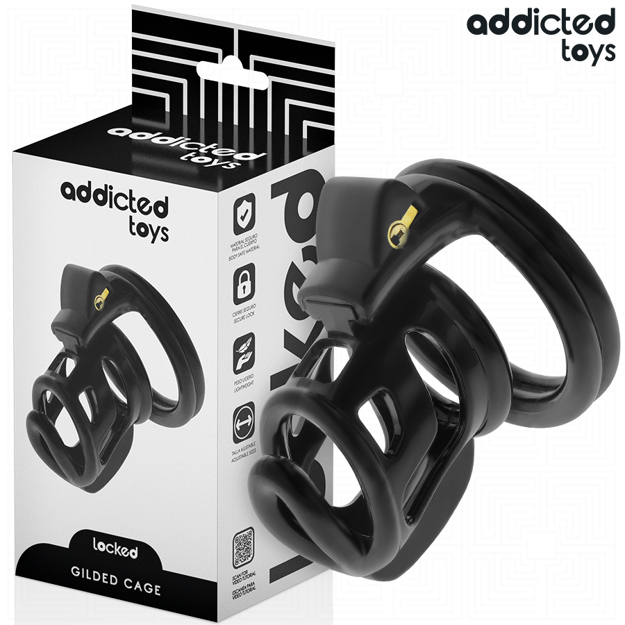 ADDICTED TOYS LOCKED - JAULA DE CASTIDAD GILDEN CAGE 8,5 CM
