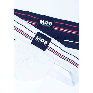 MOB - CLASSIC WHITE THONG SIZE S