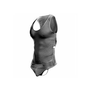 MOB - BODY TRASPARENTE NERO TAGLIA S/M