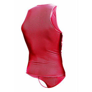 MOB - TRANSPARENT RED BODYSHEER SIZE S/M