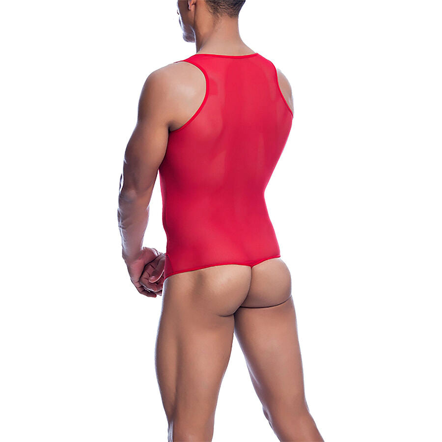 MOB - SHEER RED BODICE SIZE L/XL