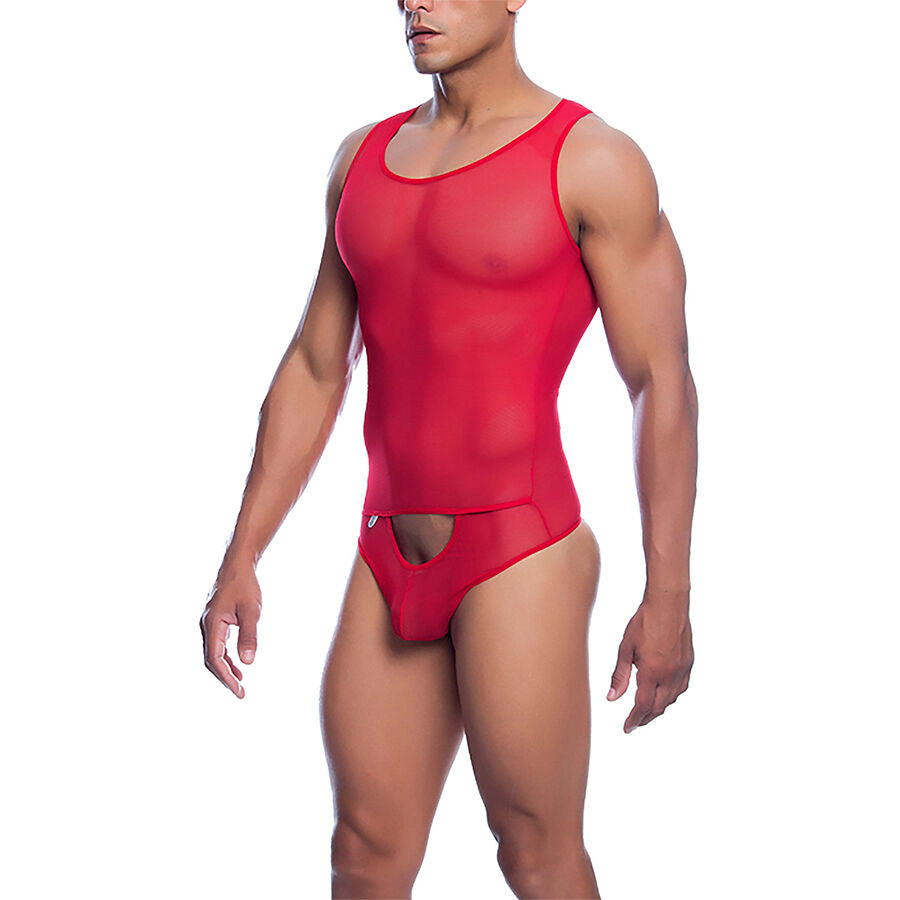 MOB - SHEER RED BODICE SIZE L/XL