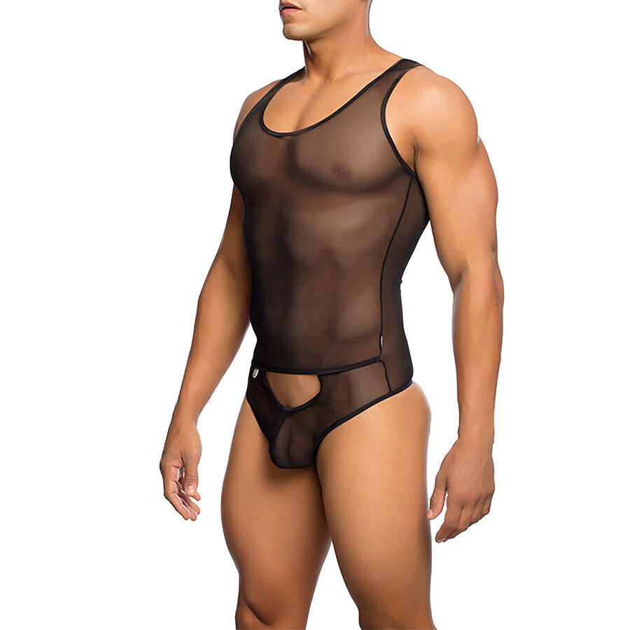MOB - BODY TRASPARENTE NERO TAGLIA S/M