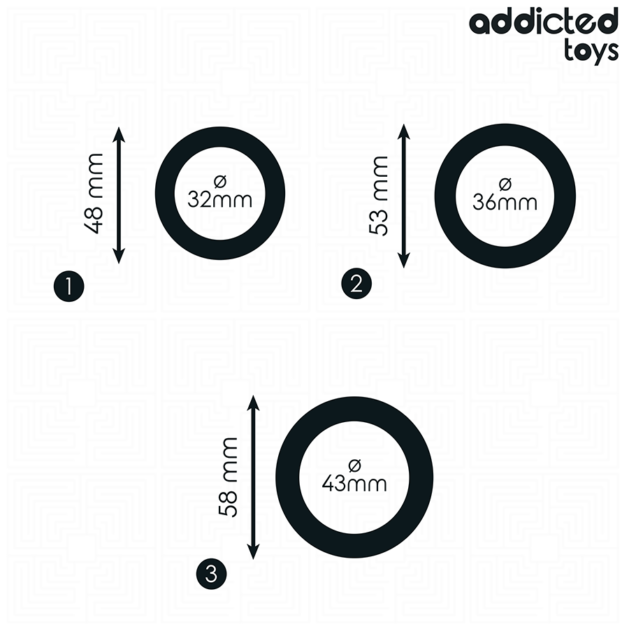 ADDICTED TOYS - SILICONE RINGS SET MODEL 1