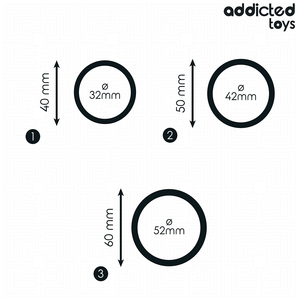 ADDICTED TOYS - SILICONE RING SET MODEL 2