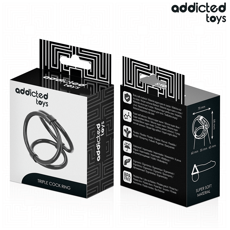 ADDICTED TOYS - ANILLO PENEANO TRIPLE