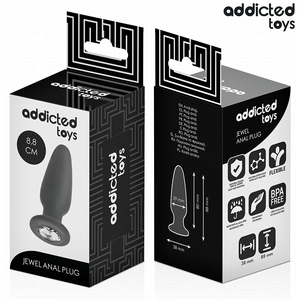 ADDICTED TOYS - BUTT PLUG CON GIOIELLO TAGLIA S 8,8 CM