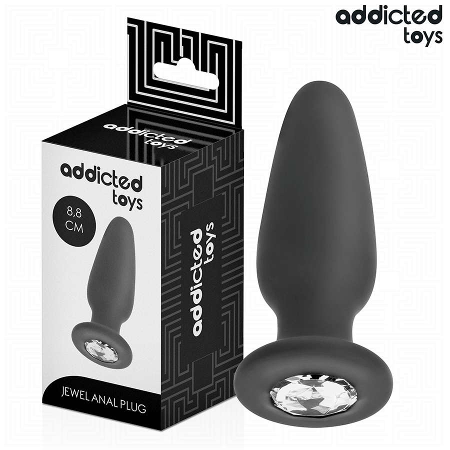 ADDICTED TOYS - BUTT PLUG CON JOYAS TALLA S 8,8 CM