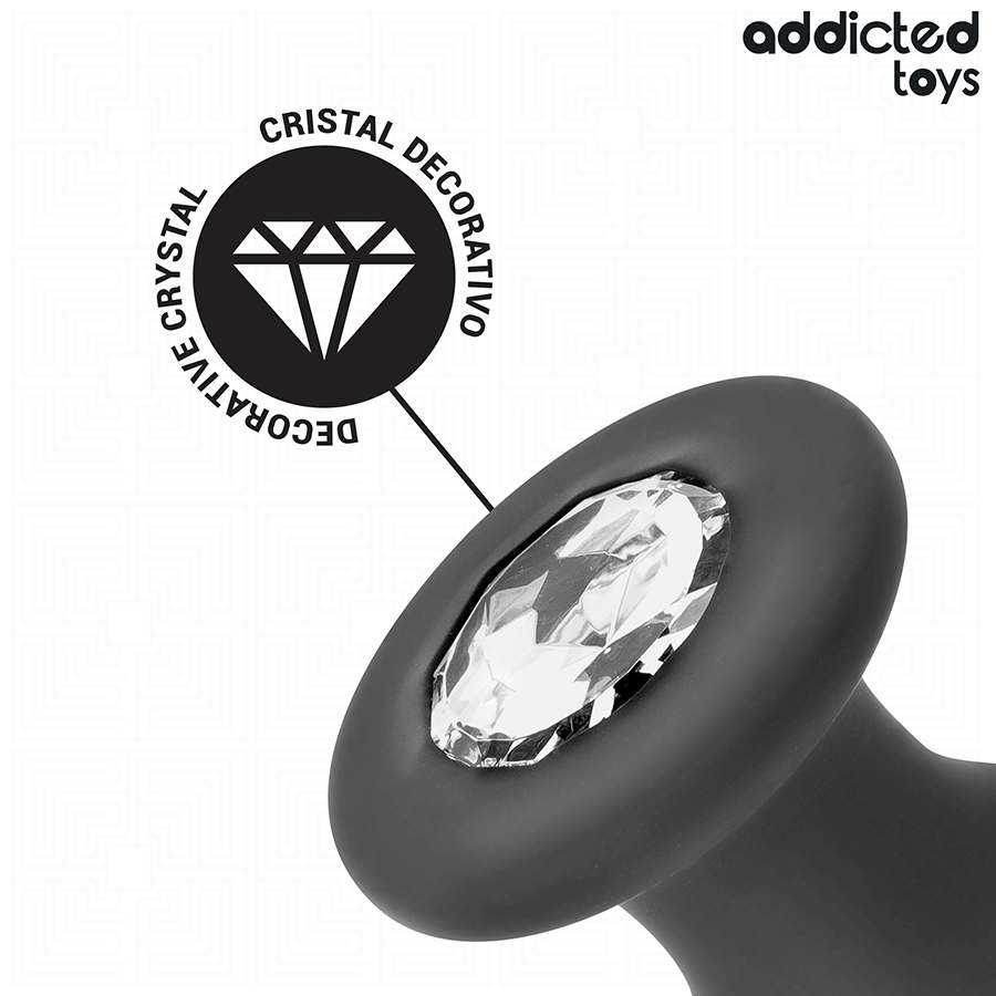 ADDICTED TOYS - BUTT PLUG CON GIOIELLO TAGLIA L 12,6 CM