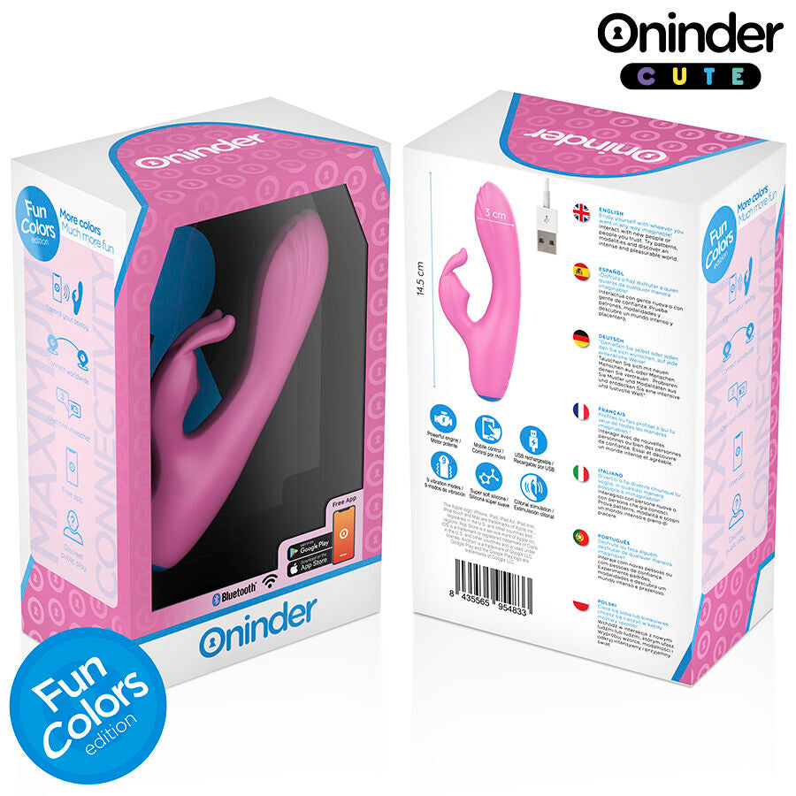 ONINDER CUTE - VIBRATORE CONIGLIETTO DELL'AMORE PUNTO G E CLITORIDE - APP GRATUITA IN TUTTO IL MONDO