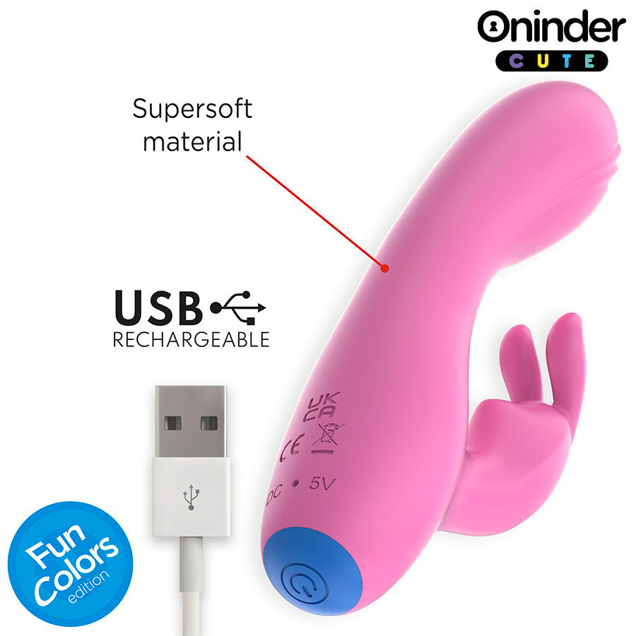 ONINDER CUTE - VIBRATORE CONIGLIETTO DELL'AMORE PUNTO G E CLITORIDE - APP GRATUITA IN TUTTO IL MONDO
