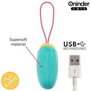 ONINDER CUTE - UOVO VIBRANTE LOVE PLEASURE - GEMME ROTANTI IN SILICONE - APP GLOBALE GRATUITA