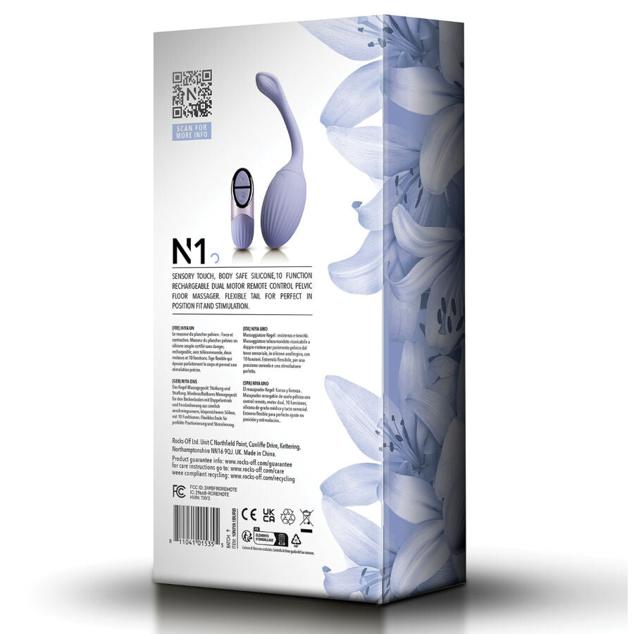 NIYA - N1 MASAJEADOR PÉLVICO KEGEL CON CONTROL REMOTO