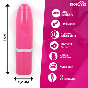 MORESSA - IVY VIBRATORE STIMOLATORE DA VIAGGIO ROSA