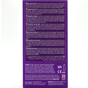 SKINS - PRESERVATIVI EXTRA LARGE PREMIUM CONFEZIONE DA 16