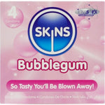 SKINS - PRESERVATIVO PREMIUM BUBBLEGUM PACK DE 4