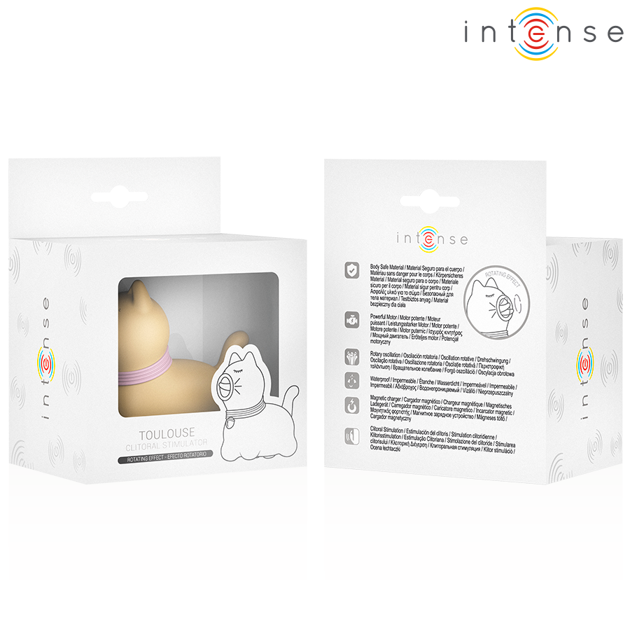 INTENSE - STIMOLATORE TOULOUSE CON LINGUA ROTANTE A 360° GIALLO