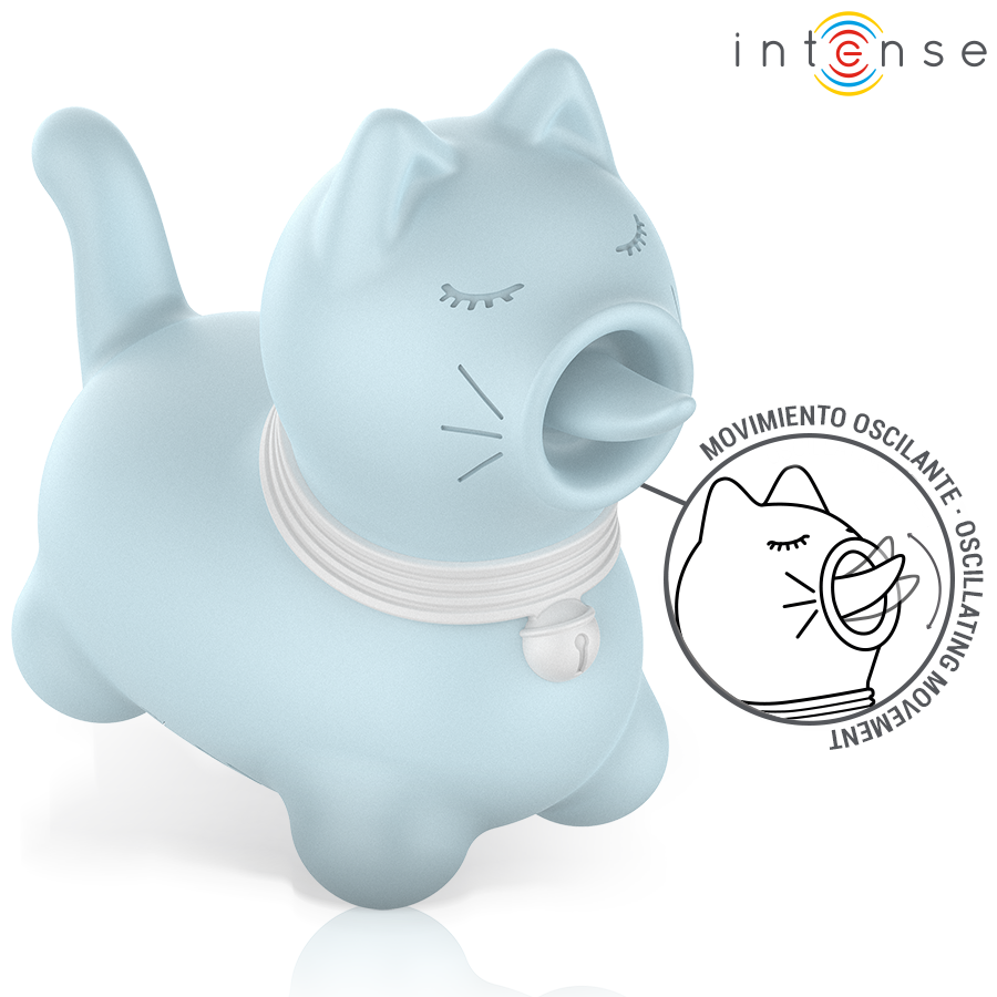 INTENSE - STIMOLATORE DUCHESS CON LINGUA ROTANTE 360º BLU