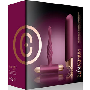 CLIMAXIMUM - KIT VIBRATORE CLASSICO RAPTURE + PLUG ANALE PER PRINCIPIANTI