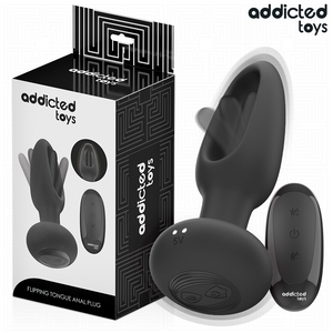 ADDICTED TOYS - VIBRATING TONGUE BUTT PLUG WITH REMOTE CONTROL