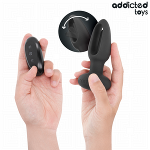 ADDICTED TOYS - VIBRATING TONGUE BUTT PLUG WITH REMOTE CONTROL