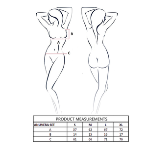 PASSION - ANUVERA REGGISENO + PERIZOMA BIANCO S/M