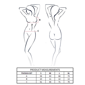 PASSION - CONJUNTO DE SOSTÉN + TANGA TIVOLEA MISTY ROSE L/XL