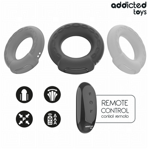 ADDICTED TOYS - VIBRATING COCK RING WITH HEATING EFFECT AND REMOTE CONTROL