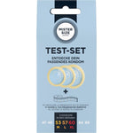 MISTER SIZE - SET DI PROVA 3 PRESERVATIVI DI MISURE DIVERSE + METRO A NASTRO