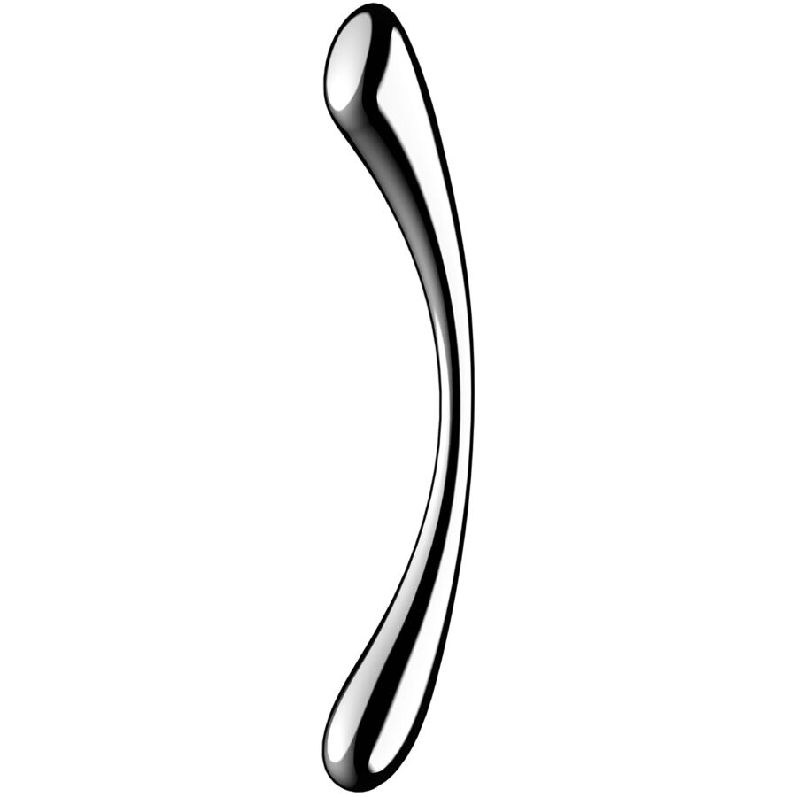 SATISFYER - COSMIC CREST 1 STAINLESS STEEL DOUBLE-SIDED DILDO