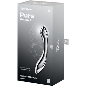 SATISFYER - DILDO DOBLE DE ACERO INOXIDABLE PURE GRAVITY 2