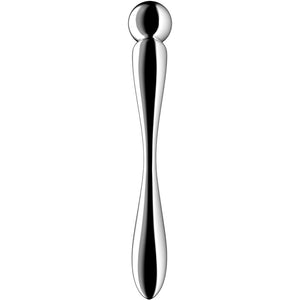SATISFYER - STAR FORCE 2 DUAL-ENDED STAINLESS STEEL DILDO