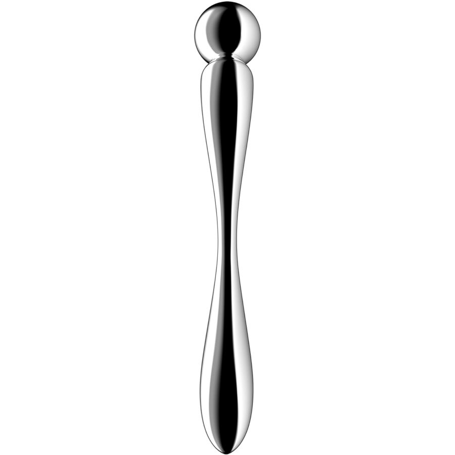 SATISFYER - STAR FORCE 2 DUAL-ENDED STAINLESS STEEL DILDO