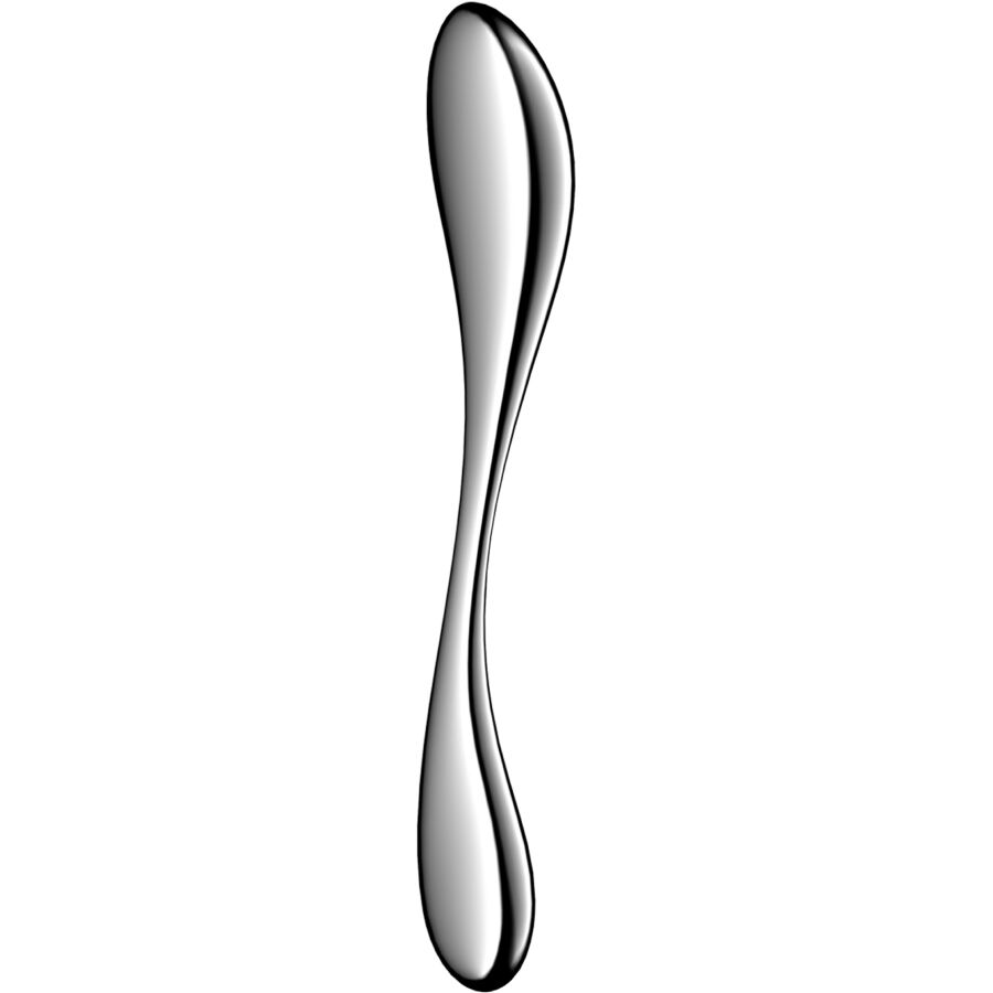 SATISFYER - DUAL-ENDED STAINLESS STEEL DILDO STAR FORCE 3