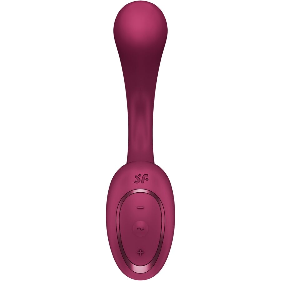 SATISFYER - G PER DEA 2 VIBRATORE CONIGLIO BOTTIGLIA BORDEAUX